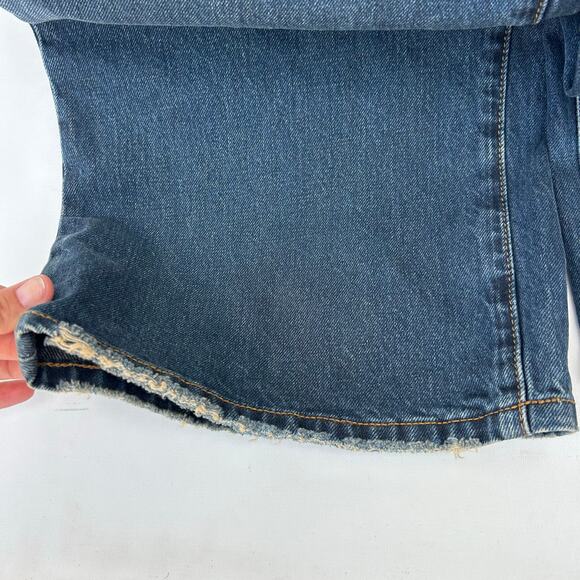 New GRLFRND Sadie Wide Leg Dark Goleta Wash Overalls Jean Denim Size 27 - Picture 7 of 12